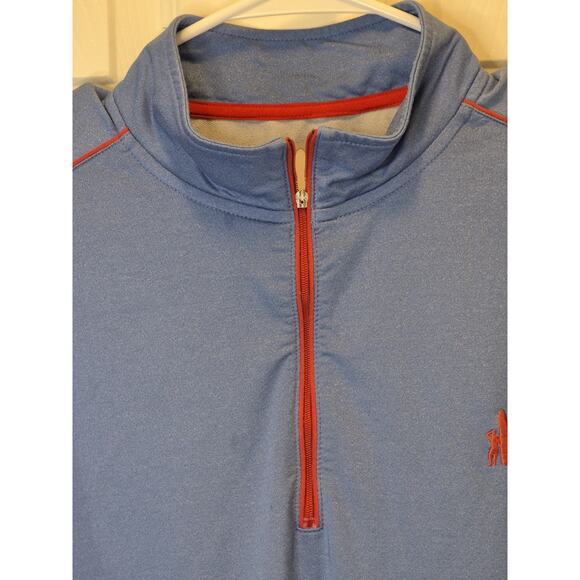 Jonnie-O Lammie 1/4 Zip "Prep-Formance" Pullover Blue Men's Medium - Picture 3 of 8